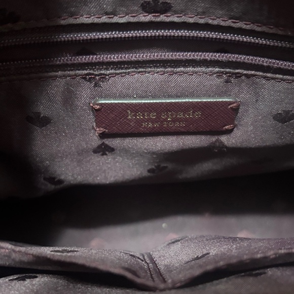 Kate Spade Cameron Street Candace Burgandy Saffiano leatherSatchel Bag - Picture 9 of 13